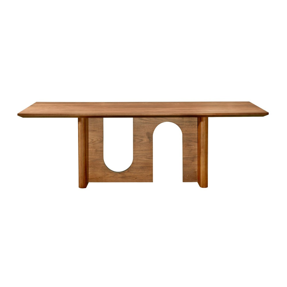 TOV Furniture Satra 92" Walnut Rectangular Dining Table - Stylish, Durable Design for 8 Guests & Modern Interiors TOV-D68715