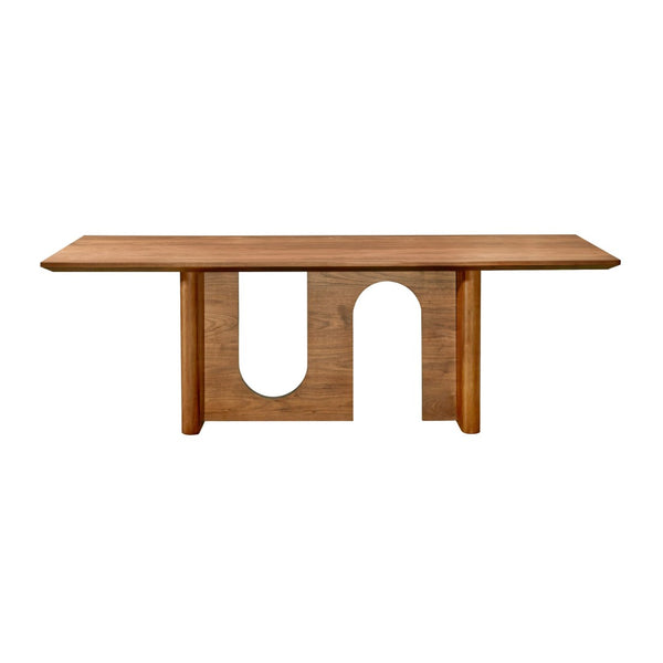 TOV Furniture Satra 92" Walnut Rectangular Dining Table - Stylish, Durable Design for 8 Guests & Modern Interiors TOV-D68715