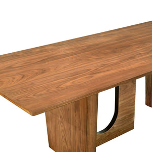 TOV Furniture Satra 92" Walnut Rectangular Dining Table - Stylish, Durable Design for 8 Guests & Modern Interiors TOV-D68715