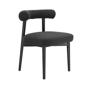 Spara Black Performance Boucle Side Chair TOV-D68758 TOV Furniture