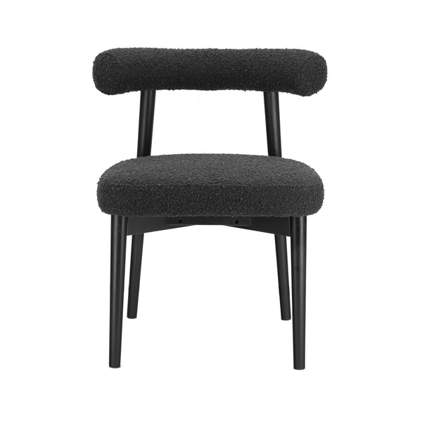 Spara Black Performance Boucle Side Chair TOV-D68758 TOV Furniture