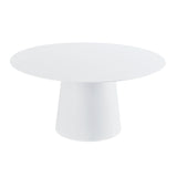 Pauline White Ash 62" Round Dining Table TOV-D68759 TOV Furniture