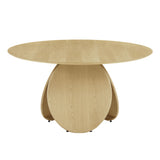 Emil Natural Oak Round Dining Table TOV-D68762 TOV Furniture