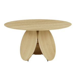 Emil Natural Oak Round Dining Table TOV-D68762 TOV Furniture