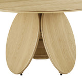 Emil Natural Oak Round Dining Table TOV-D68762 TOV Furniture