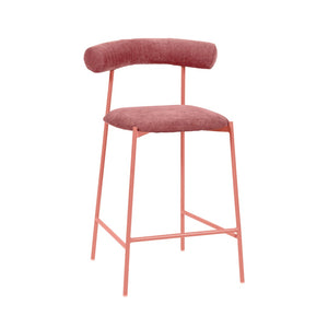 TOV Furniture Liliana Performance Velvet Stool - Modern Glamour with Water-Repellent Fabric, Adjustable Heights & Colors TOV-D68767