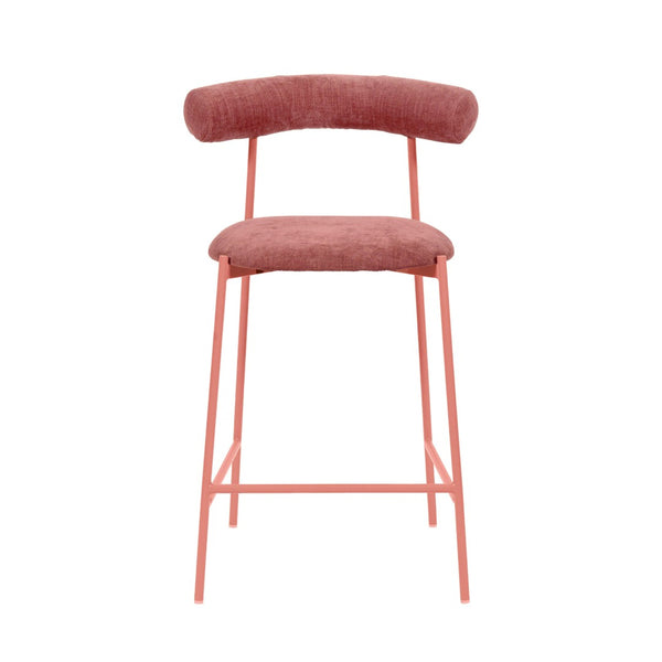 TOV Furniture Liliana Performance Velvet Stool - Modern Glamour with Water-Repellent Fabric, Adjustable Heights & Colors TOV-D68767