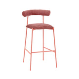 Liliana Mauve Performance Velvet Bar Stool TOV-D68768 TOV Furniture