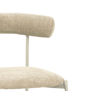 TOV Furniture Liliana Performance Velvet Stool - Modern Glamour for Kitchen and Bar with Durable Comfort & Style Taupe / Counter Height TOV-D68771