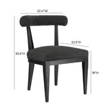 Palla Black Performance Boucle Dining Chair TOV-D68818 TOV Furniture