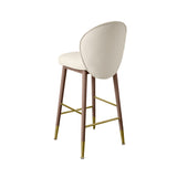 Hailey Cream Velvet Barstool TOV-D68843 TOV Furniture