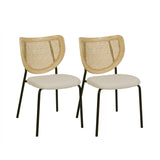 Nessie Natural Rattan Dining Chair - Set of 2 TOV-D68874 TOV Furniture