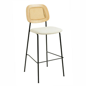 TOV Furniture Anais Natural Rattan Counter Stools - Set of 2, Nordic Minimalist Design for Stylish Kitchen Seating TOV-D68875