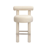 Carmel Cream Velvet Counter Stool TOV-D68981 TOV Furniture