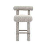 Carmel Black & White Performance Boucle Counter Stool TOV-D68982 TOV Furniture