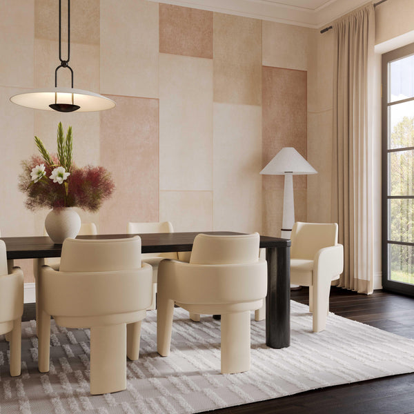 Leo Cream Vegan Leather Dining Chair TOV-D68992 TOV Furniture