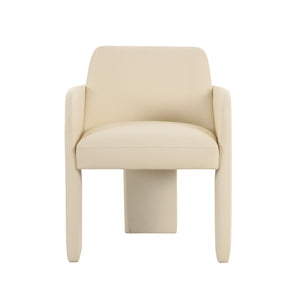 Leo Cream Vegan Leather Dining Chair TOV-D68992 TOV Furniture
