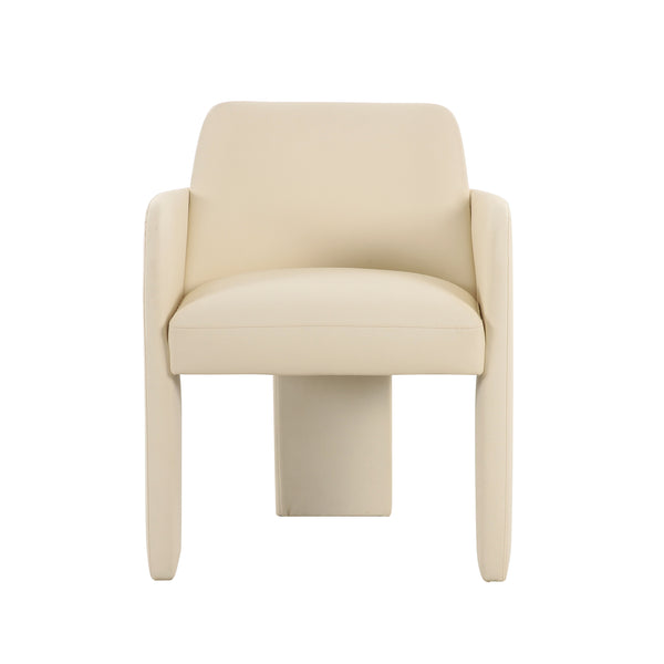Leo Cream Vegan Leather Dining Chair TOV-D68992 TOV Furniture