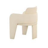 Leo Cream Vegan Leather Dining Chair TOV-D68992 TOV Furniture