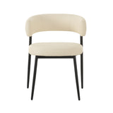 Maxine Cream Vegan Leather Dining Chair TOV-D68993 TOV Furniture