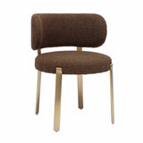 Margaret Chocolate Performance Boucle Dining Chair
