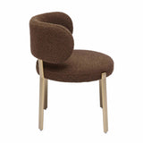 Margaret Chocolate Brown Performance Boucle Dining Chair TOV-D68996 TOV Furniture