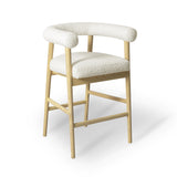 Spara Cream Performance Boucle Counter Stool TOV-D68998 TOV Furniture