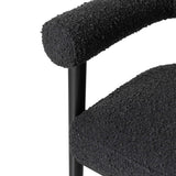 Spara Black Performance Boucle Counter Stool TOV-D68999 TOV Furniture