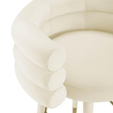 Betty Cream Velvet Counter Stool TOV-D69023 TOV Furniture