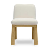 Tiara Cream Velvet Oak Dining Chair TOV-D69037 TOV Furniture