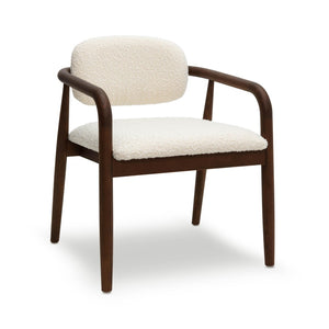 TOV Furniture Betsy Cream Boucle Dining Chair - Timeless Comfort & Contemporary Style for Your Dining Room Decor TOV-D69047