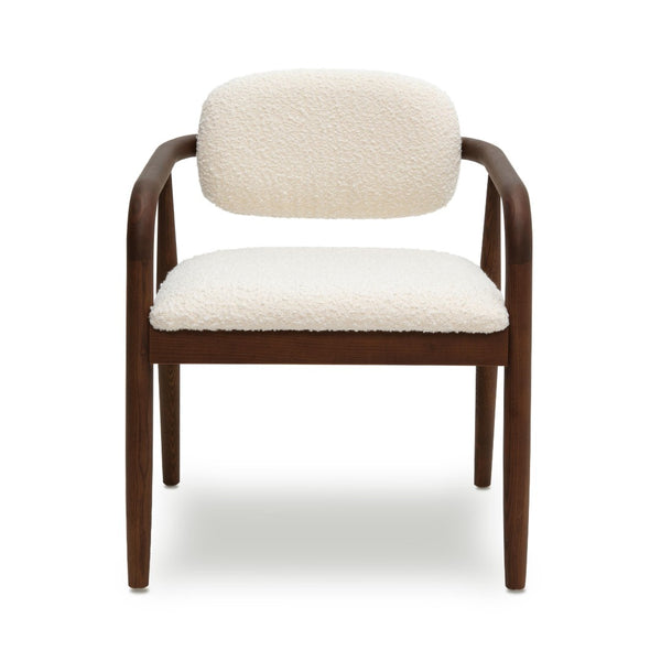 TOV Furniture Betsy Cream Boucle Dining Chair - Timeless Comfort & Contemporary Style for Your Dining Room Decor TOV-D69047