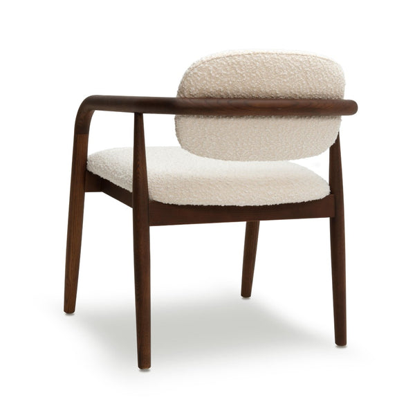 TOV Furniture Betsy Cream Boucle Dining Chair - Timeless Comfort & Contemporary Style for Your Dining Room Decor TOV-D69047