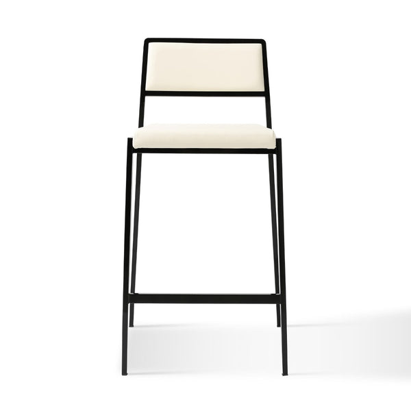 TOV Furniture Gale Performance Vegan Leather Stackable Stool Set - Modern Design for Kitchen & Bar Spaces Cream TOV-D69066