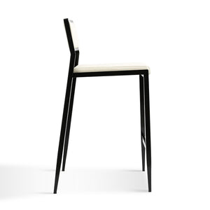 TOV Furniture Gale Performance Vegan Leather Stackable Stool Set - Modern Design for Kitchen & Bar Spaces Cream TOV-D69066