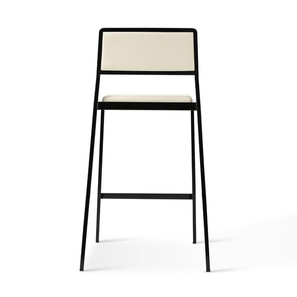 TOV Furniture Gale Performance Vegan Leather Stackable Stool Set - Modern Design for Kitchen & Bar Spaces Cream TOV-D69066