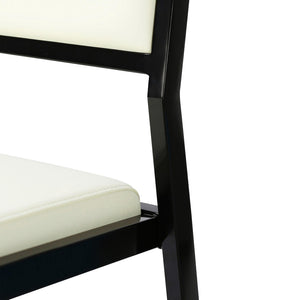 TOV Furniture Gale Performance Vegan Leather Stackable Stool Set - Modern Design for Kitchen & Bar Spaces Cream TOV-D69066