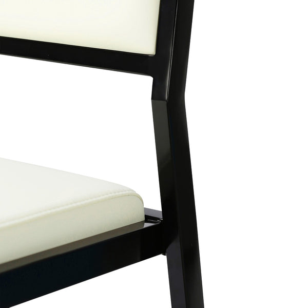 TOV Furniture Gale Performance Vegan Leather Stackable Stool Set - Modern Design for Kitchen & Bar Spaces Cream TOV-D69066