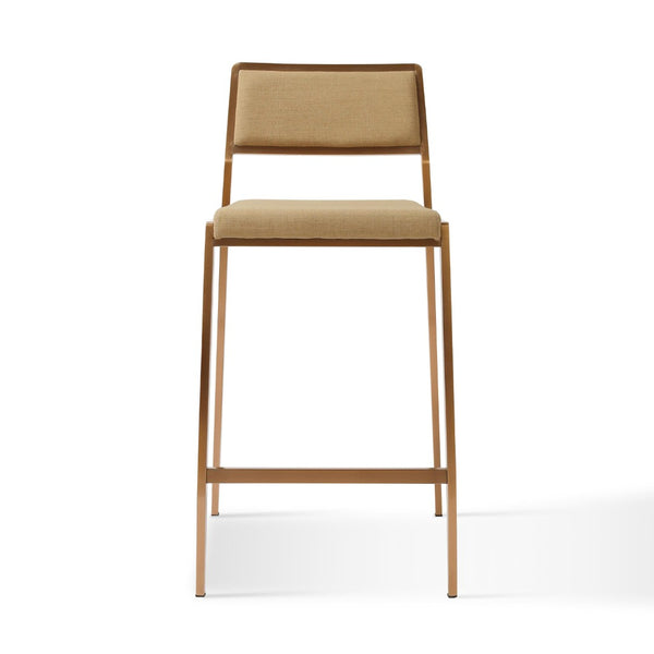 TOV Furniture Gale Stackable Stool Set of 2 - Modern Tan Basketweave Design for Space-Saving Comfort & Style TOV-D69068