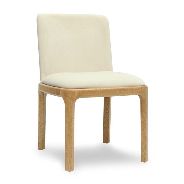 TOV Furniture Rebecca Performance Velvet Dining Chair - Elegant Comfort with Durable Design for Any Dining Space Cream TOV-D69079