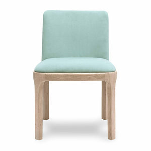 TOV Furniture Rebecca Performance Velvet Dining Chair - Elegant Comfort with Durable Design for Any Dining Space Light Blue TOV-D69080