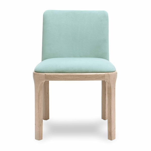 TOV Furniture Rebecca Performance Velvet Dining Chair - Elegant Comfort with Durable Design for Any Dining Space Light Blue TOV-D69080