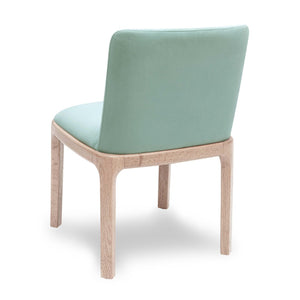 TOV Furniture Rebecca Performance Velvet Dining Chair - Elegant Comfort with Durable Design for Any Dining Space Light Blue TOV-D69080