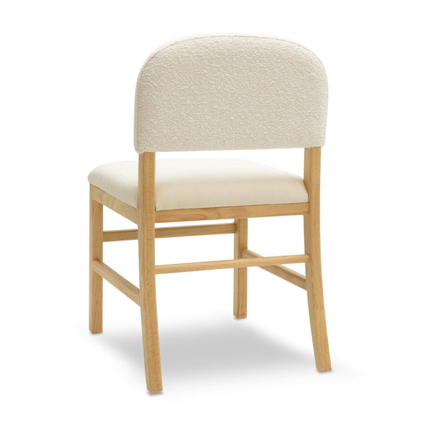 TOV Furniture Calla Performance Velvet Dining Chair - European Charm with Durable Solid Oak & Plush Comfort Cream TOV-D69102