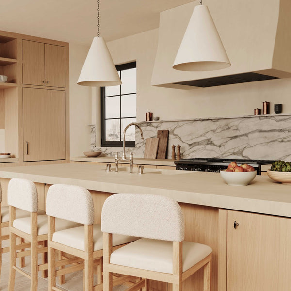 TOV Furniture Calla Performance Velvet Counter Stool - Elegant Design with Plush Seating for Stylish Comfort Cream TOV-D69104