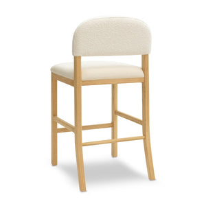TOV Furniture Calla Performance Velvet Counter Stool - Elegant Design with Plush Seating for Stylish Comfort Cream TOV-D69104