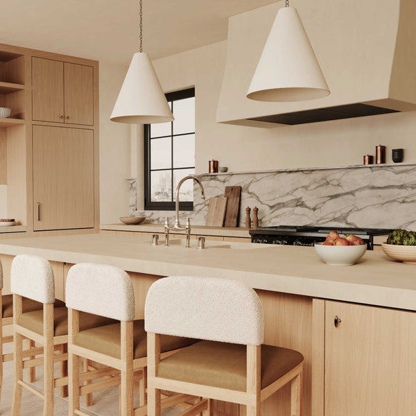 TOV Furniture Calla Performance Velvet Counter Stool - Elegant Design with Plush Seating for Stylish Comfort Cognac TOV-D69105