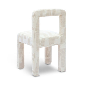 TOV Furniture Hazel Cream Jacquard Dining Chair - Modern Minimalist Design with Plush Foam Comfort & Pine Frame TOV-D69221