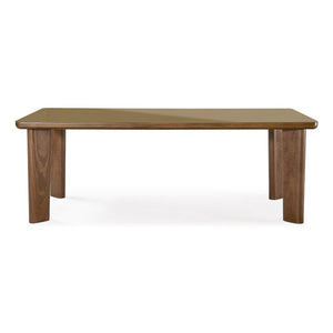 TOV Furniture Oani 83" Mid-Century Walnut & Glass Dining Table - Stylish, Durable, and Easy-Care for Any Space! TOV-D69236