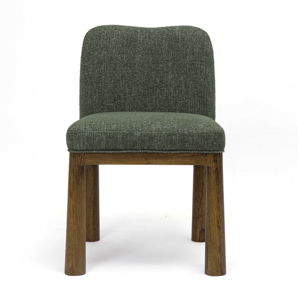 Tov Furniture Tiara Modern Performance Dining Chair With Solid Oak Legs For Stylish Comfort And Elegance Green Fabric,Plywood,Wood Tov-d69245